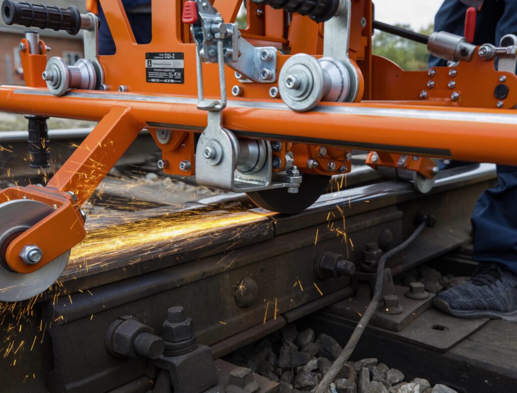 Meulage des rails