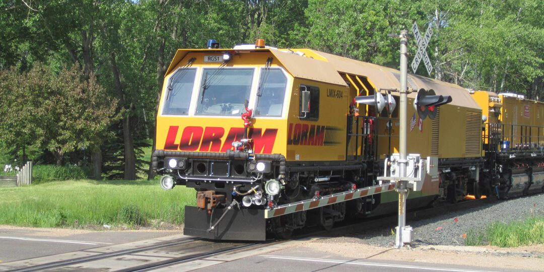 Loram RGS specialty rail grinding machine