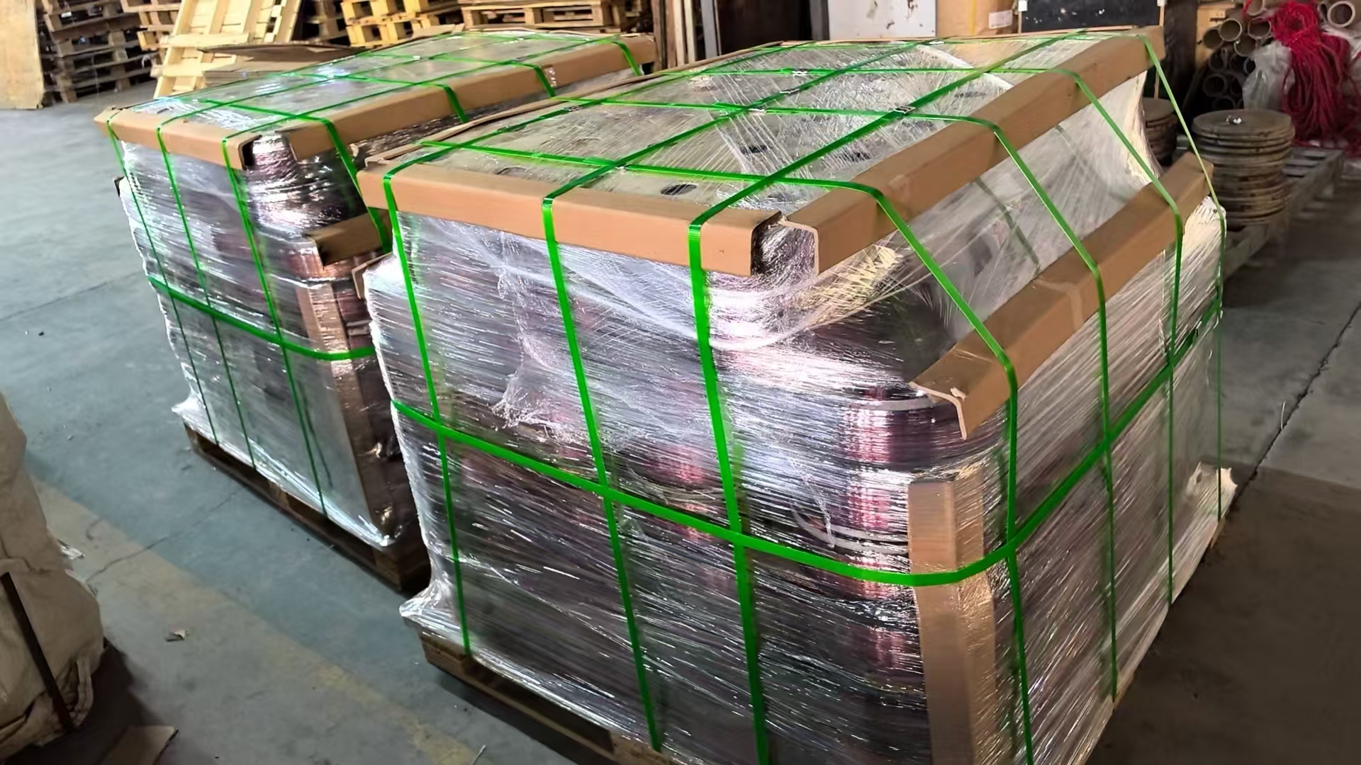 Pallet packaging - by sea
