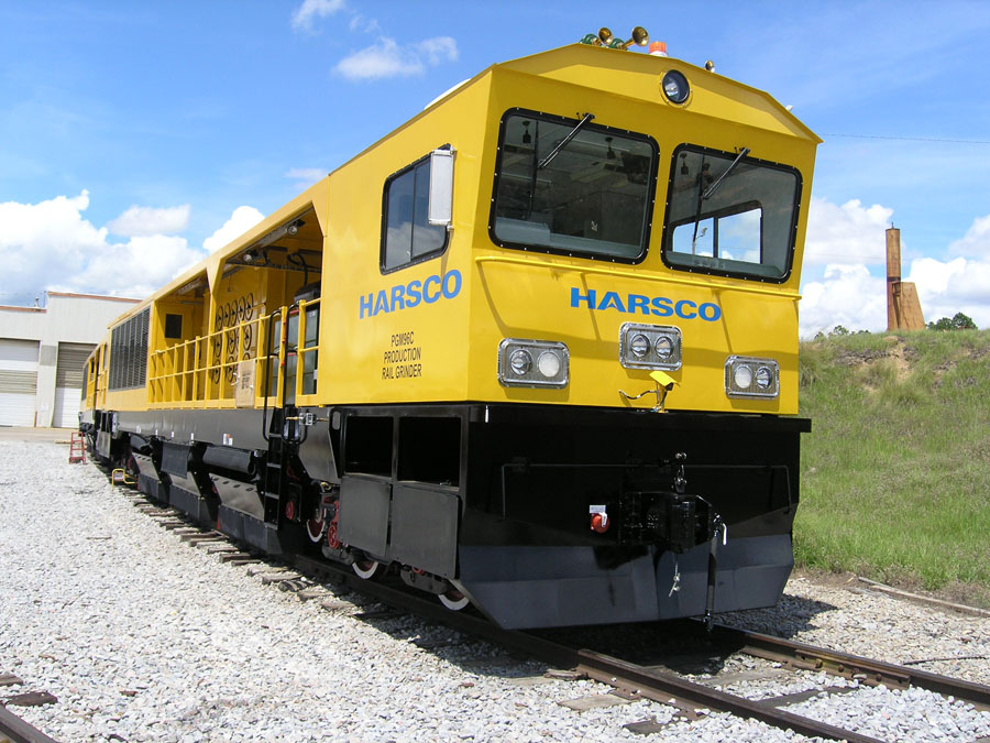 Harsco PGM96 production rail grinder