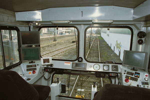 Harsco Rail production grinder control cab